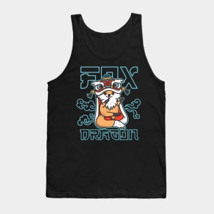 Dancing Fox , Dragon year Tank Top